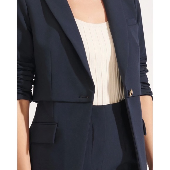 NWOT Veronica Beard Mori Dickey Blazer Navy Tailored Jacket Size 4 - Picture 4 of 8